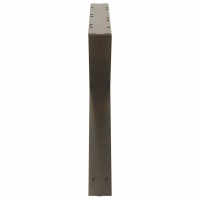 Produktbild för Soffbordsben 2 st naturstål 70x(42-43,3) cm stål