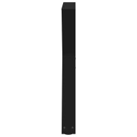Produktbild för Matbordsben 2 st svarta 50x(72-73,3) cm stål