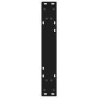 Produktbild för Matbordsben 2 st svarta 50x(72-73,3) cm stål