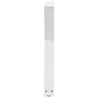 Produktbild för Matbordsben 2 st vita 50x(72-73,3) cm stål