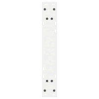 Produktbild för Matbordsben 2 st vita 50x(72-73,3) cm stål