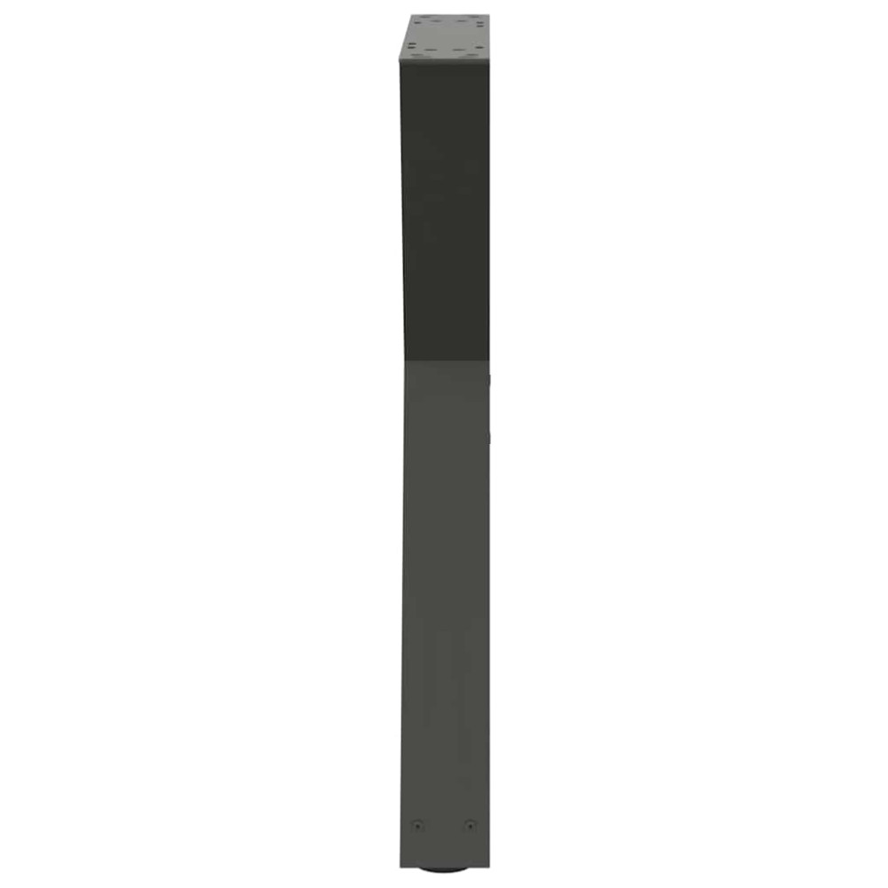 Produktbild för Matbordsben 2 st antracit 50x(72-73,3) cm stål