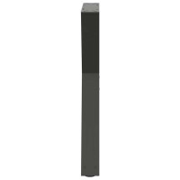 Produktbild för Matbordsben 2 st antracit 50x(72-73,3) cm stål