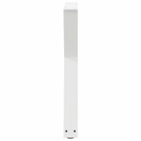 Produktbild för Matbordsben 2 st vita 60x(72-73,3) cm stål