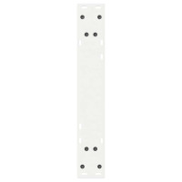 Produktbild för Matbordsben 2 st vita 60x(72-73,3) cm stål