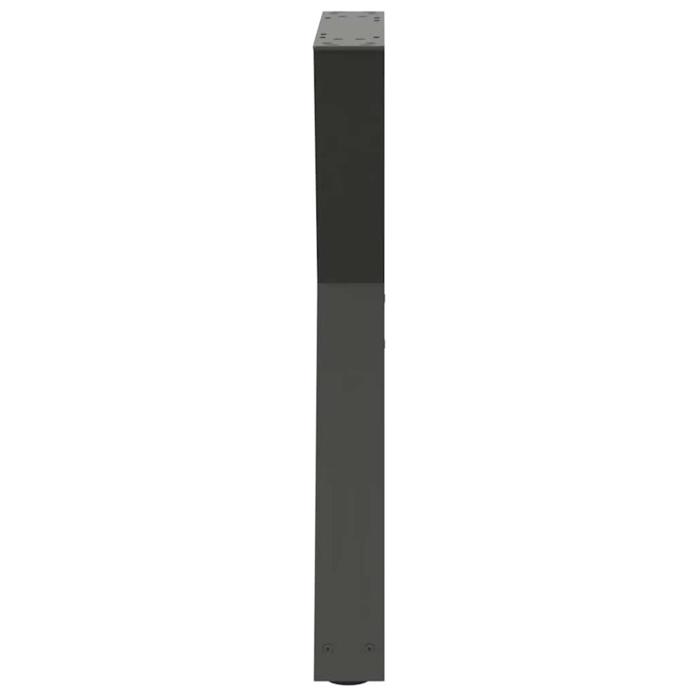 Produktbild för Matbordsben 2 st antracit 60x(72-73,3) cm stål
