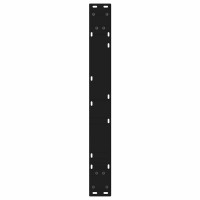 Produktbild för Matbordsben 2 st svarta 70x(72-73,3) cm stål