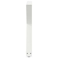 Produktbild för Matbordsben 2 st vita 70x(72-73,3) cm stål