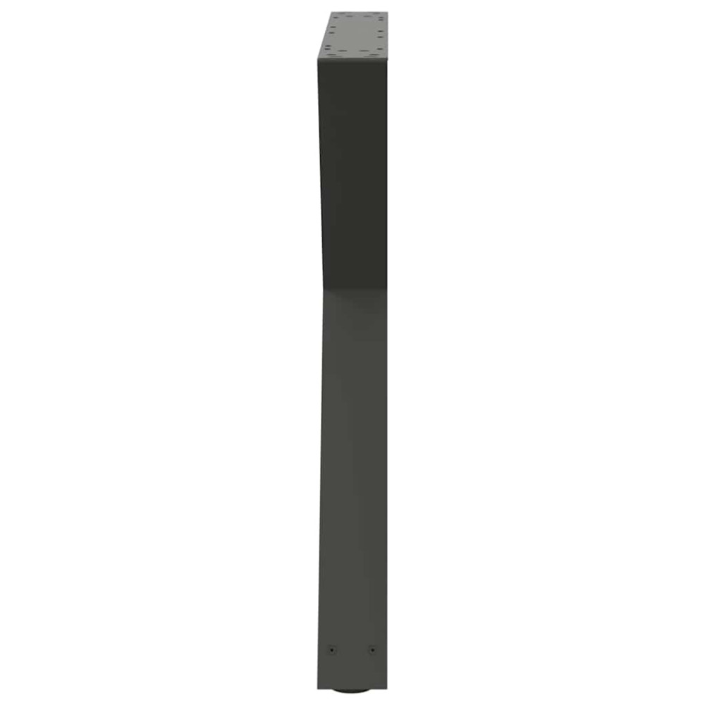Produktbild för Matbordsben 2 st antracit 70x(72-73,3) cm stål