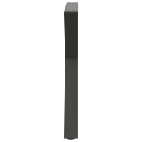 Produktbild för Matbordsben 2 st antracit 70x(72-73,3) cm stål
