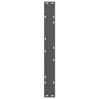 Produktbild för Matbordsben 2 st antracit 70x(72-73,3) cm stål