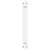 Produktbild för Matbordsben 2 st vita 80x(72-73,3) cm stål