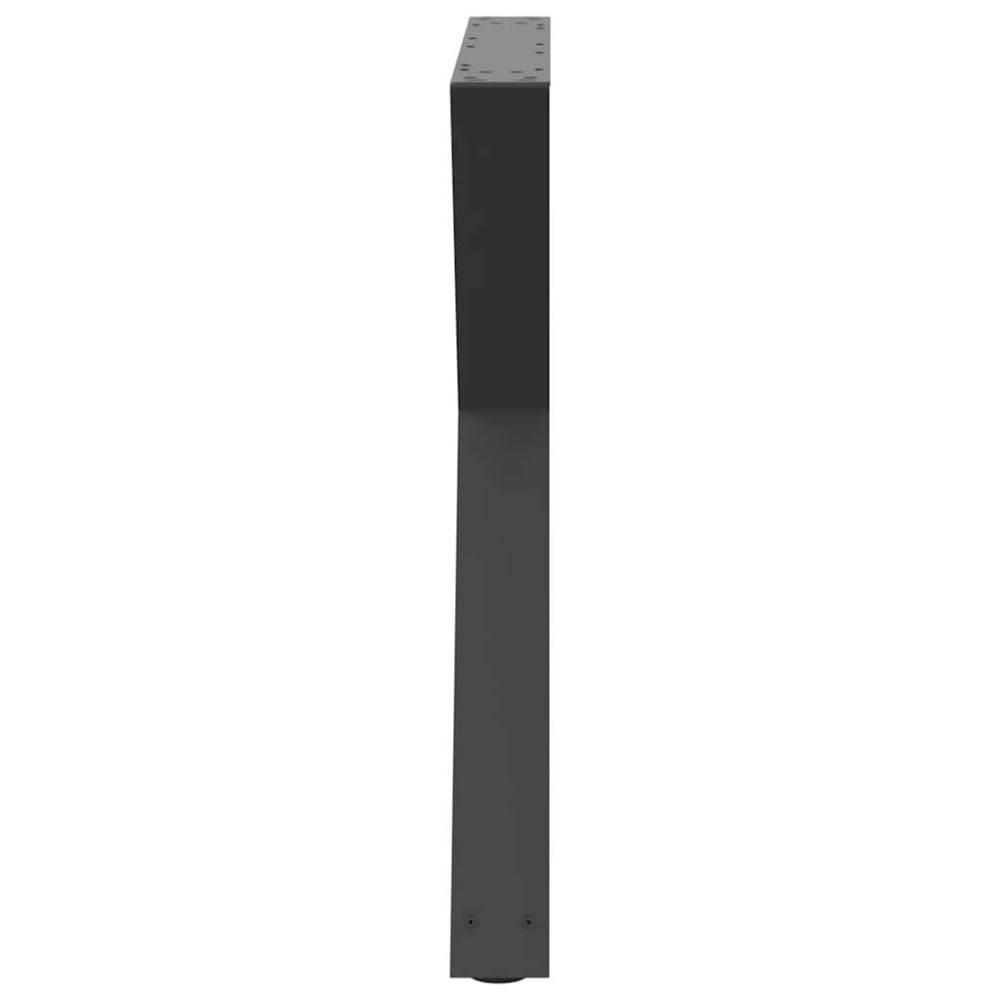 Produktbild för Matbordsben 2 st antracit 80x(72-73,3) cm stål