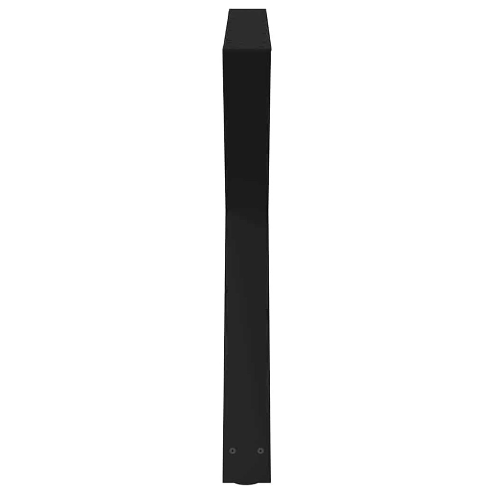 Produktbild för Matbordsben 2 st svarta 90x(72-73,3) cm stål