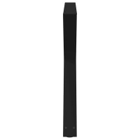 Produktbild för Matbordsben 2 st svarta 90x(72-73,3) cm stål