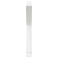 Produktbild för Matbordsben 2 st vita 90x(72-73,3) cm stål