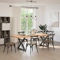 Produktbild för Matbordsben 2 st antracit 90x(72-73,3) cm stål