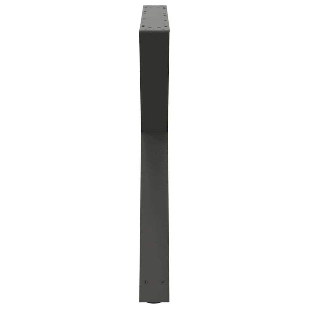 Produktbild för Matbordsben 2 st antracit 90x(72-73,3) cm stål