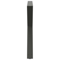 Produktbild för Matbordsben 2 st antracit 90x(72-73,3) cm stål