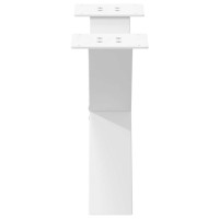 Produktbild för Soffbordsben X-formade 2 st vita 50x(30-31) cm stål
