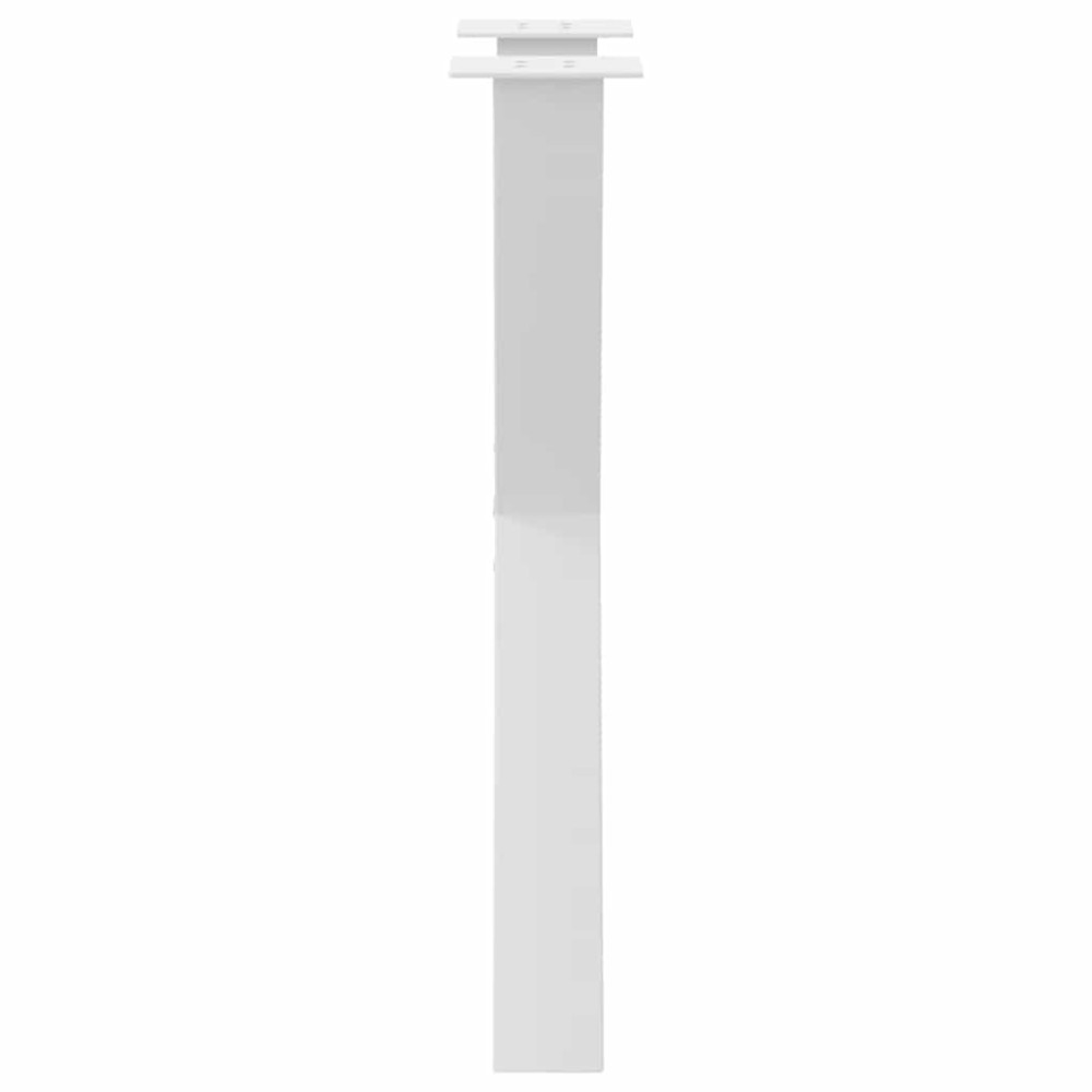 Produktbild för Matbordsben X-formade 2 st vita 50x(72-73) cm stål