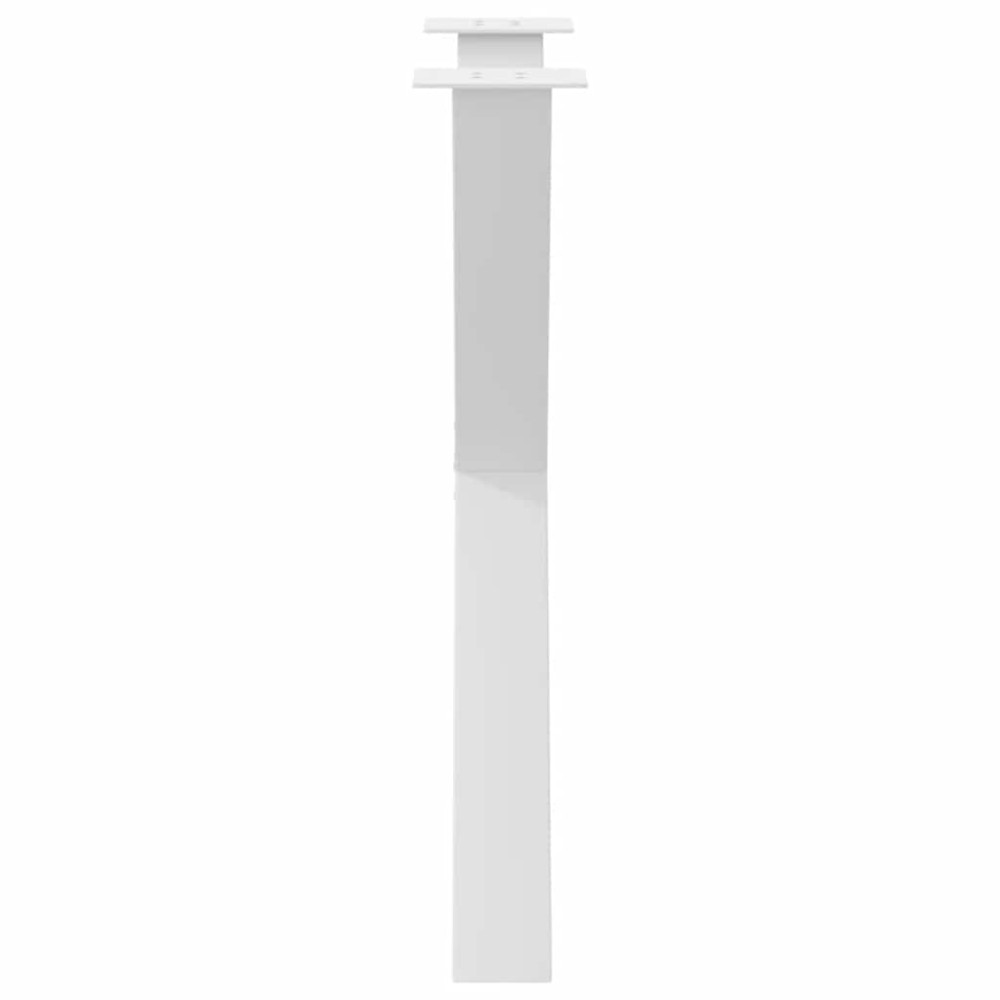 Produktbild för Matbordsben X-formade 2 st vita 70x(72-73) cm stål