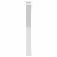 Produktbild för Matbordsben X-formade 2 st vita 70x(72-73) cm stål