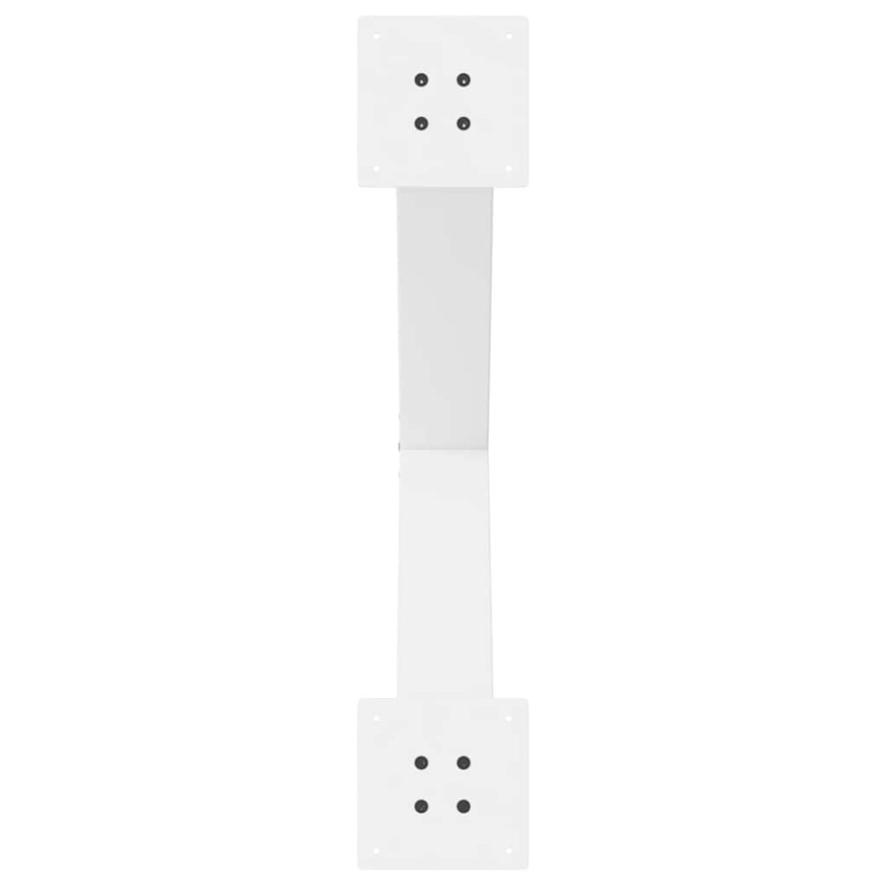 Produktbild för Matbordsben X-formade 2 st vita 70x(72-73) cm stål