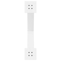 Produktbild för Matbordsben X-formade 2 st vita 70x(72-73) cm stål
