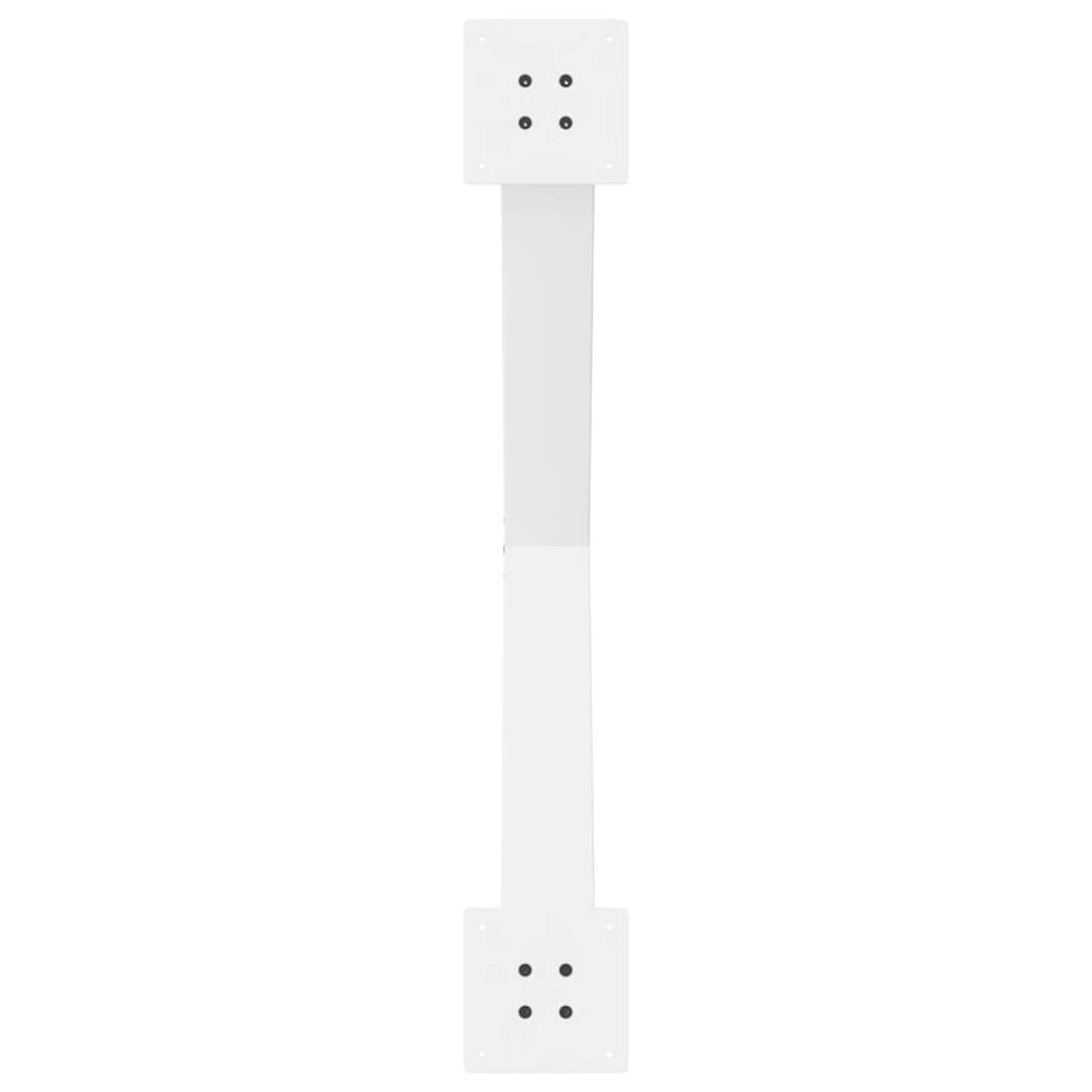 Produktbild för Matbordsben X-formade 2 st vita 90x(72-73) cm stål