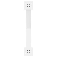 Produktbild för Matbordsben X-formade 2 st vita 90x(72-73) cm stål