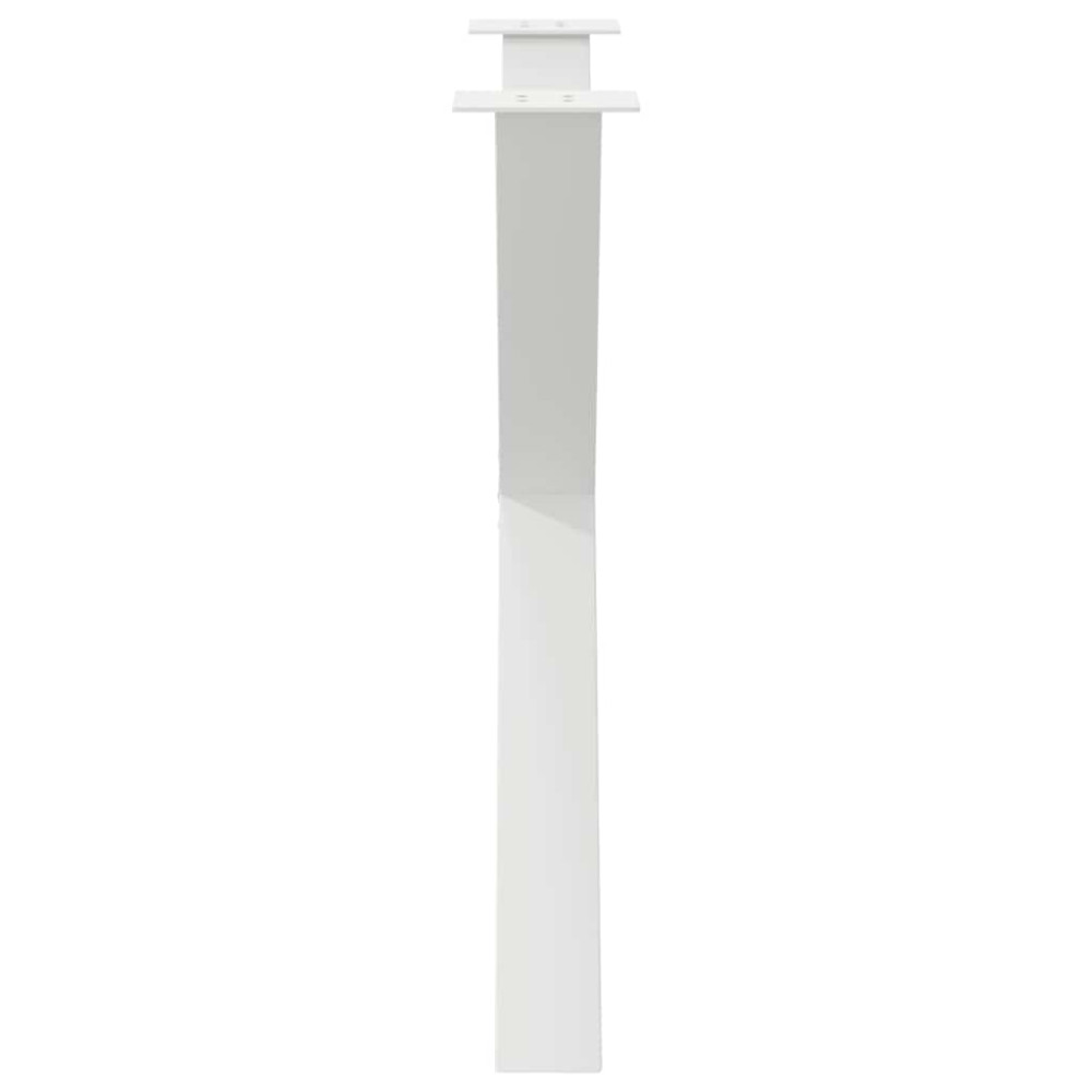 Produktbild för Matbordsben X-formade 3 st vita 90x(72-73) cm stål