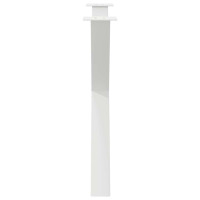 Produktbild för Matbordsben X-formade 3 st vita 90x(72-73) cm stål