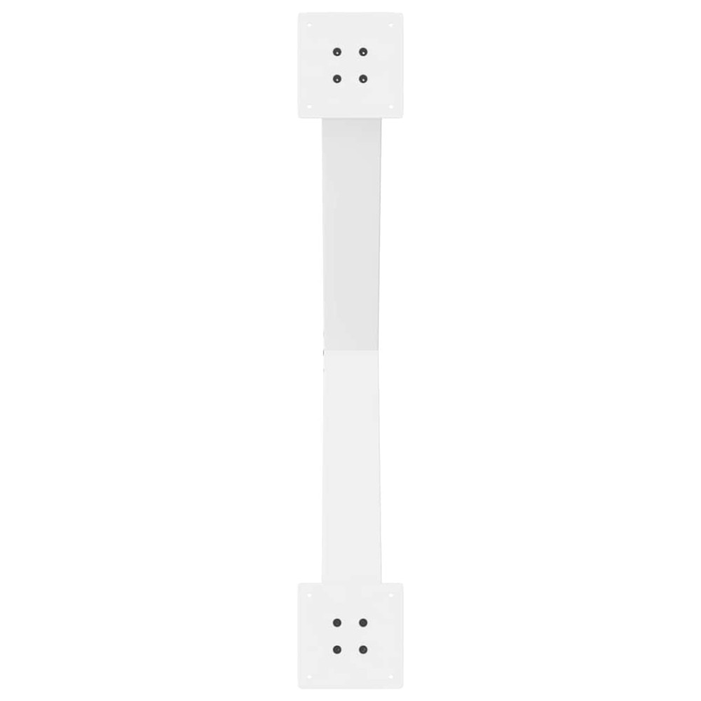 Produktbild för Matbordsben X-formade 3 st vita 90x(72-73) cm stål