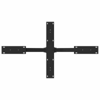 Produktbild för Soffbordsben spindelformad svart 98x58x(42-43) cm stål