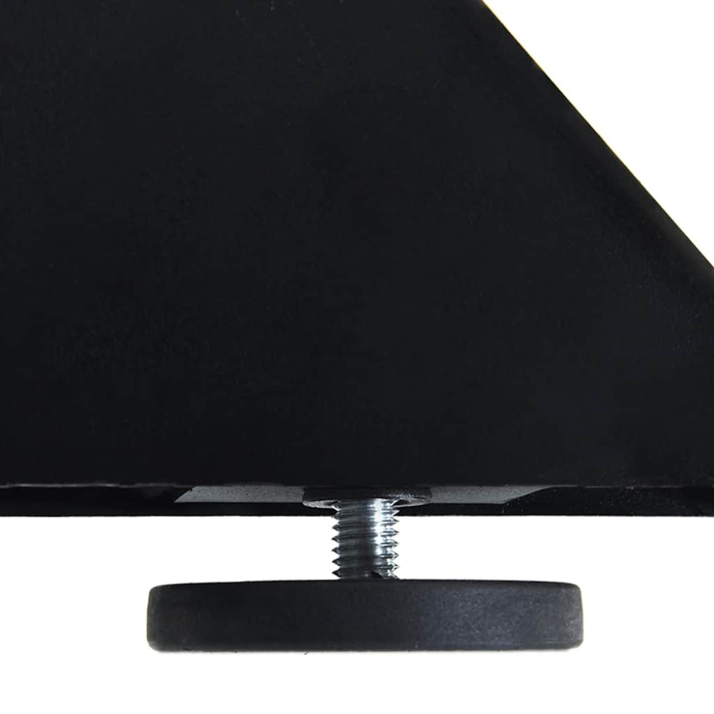Produktbild för Soffbordsben spindelformad svart 98x58x(42-43) cm stål