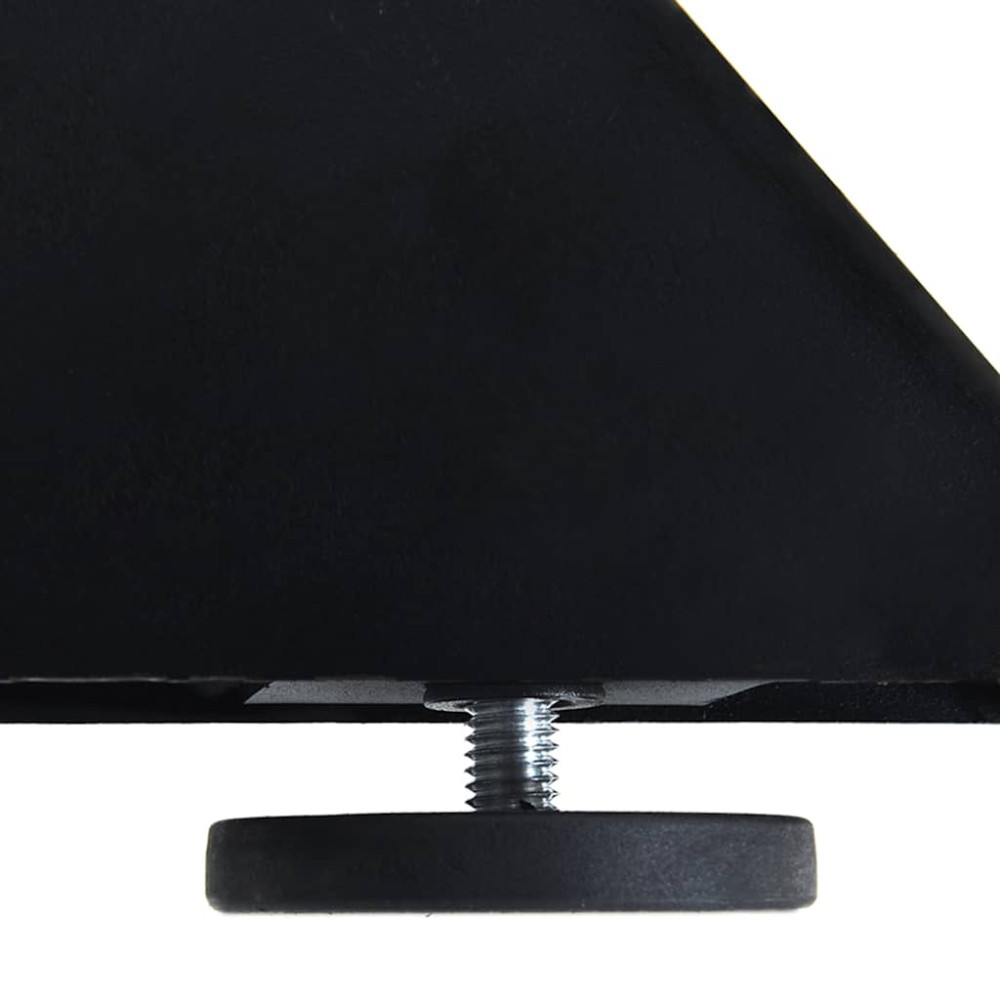Produktbild för Matbordsben spindelformad svart 120x68x(72-73) cm stål