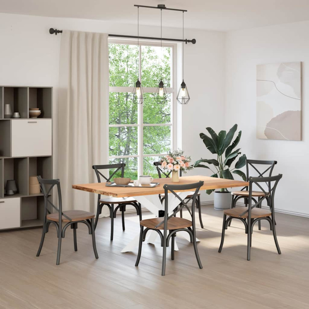 Produktbild för Matbordsben spindelformad vit 120x68x(72-73) cm stål