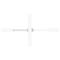 Produktbild för Matbordsben spindelformad vit 120x68x(72-73) cm stål