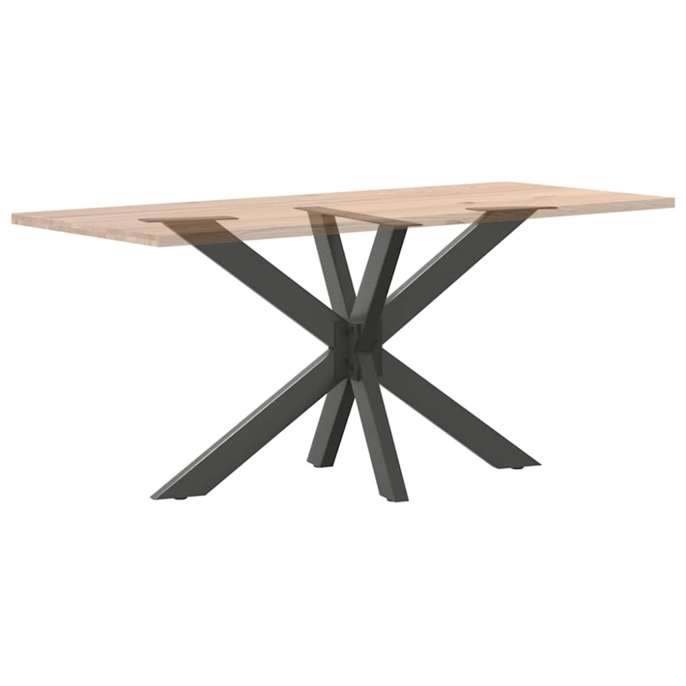 Produktbild för Matbordsben spindelformad antracit 120x68x(72-73) cm stål