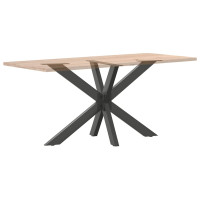 Produktbild för Matbordsben spindelformad antracit 120x68x(72-73) cm stål