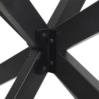 Produktbild för Matbordsben spindelformad antracit 120x68x(72-73) cm stål
