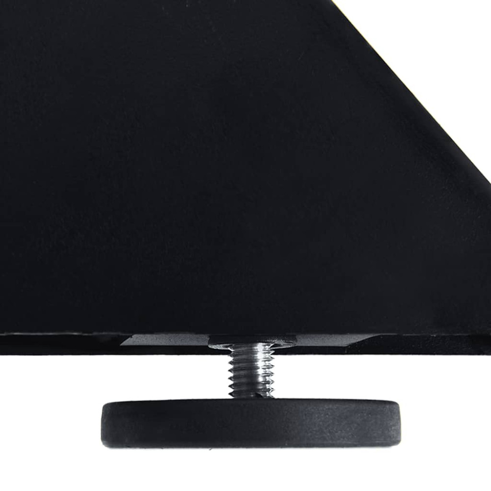 Produktbild för Matbordsben spindelformad svart 150x78x(72-73) cm stål