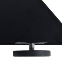 Produktbild för Matbordsben spindelformad svart 150x78x(72-73) cm stål