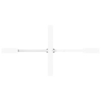 Produktbild för Matbordsben spindelformad vit 150x78x(72-73) cm stål