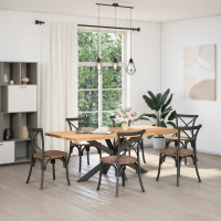 Produktbild för Matbordsben spindelformad antracit 150x78x(72-73) cm stål
