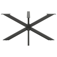 Produktbild för Matbordsben spindelformad antracit 150x78x(72-73) cm stål