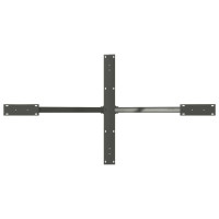 Produktbild för Matbordsben spindelformad antracit 150x78x(72-73) cm stål