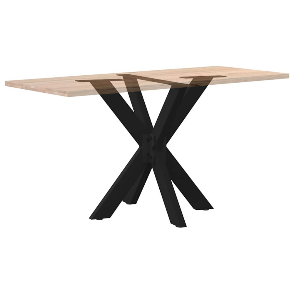 Produktbild för Matbordsben spindelformad svart 85x85x(72-73) cm stål