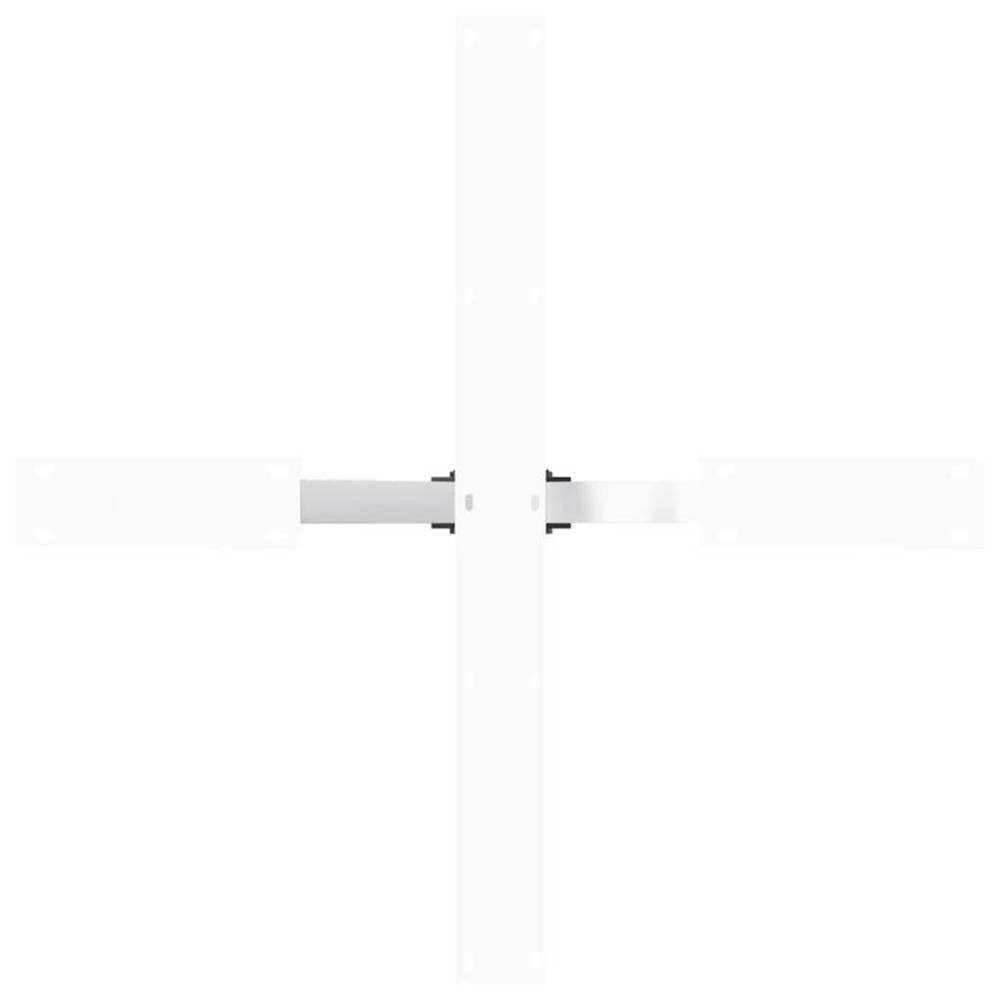 Produktbild för Matbordsben spindelformad vit 85x85x(72-73) cm stål